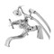 Kingston Brass KS247C Deck Mount Clawfoot Tub Faucet with Hand Shower, Polished Chrome KS247C - alternate 1